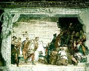 Paolo  Veronese sebastian before diocletian oil painting reproduction